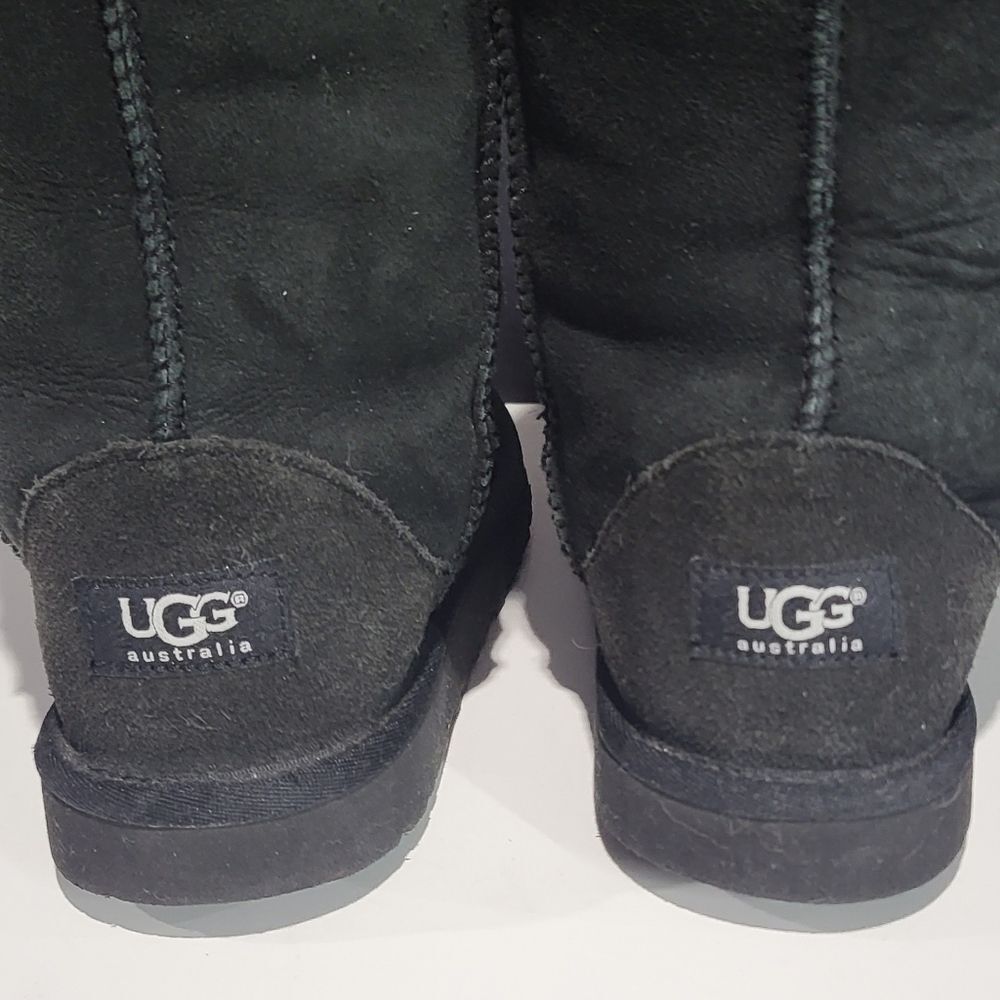 UGG Tall Dark Green Suede Boots